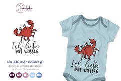 Krab SVG | Ich liebe das Wasser SVG Product Image 1