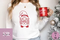 Mr & Mrs Claus gnome | Paper cutting | Santa Gonk SVG Product Image 3