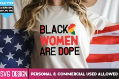 Black Women are Dope | Black Woman with Afro svg & png Product Image 2