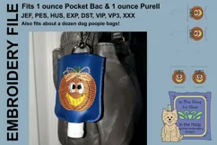 ITH Prim Pumpkin Hand Sanitizer Holder - Key Fob Product Image 2