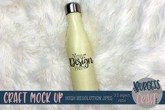 Chic fur water bottle Craft mock up |High Resolution JPEG Product Image 1