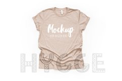Tshirt Mockup Bella Canvas 3001 Heather Tan Tshirt Mockup Product Image 1