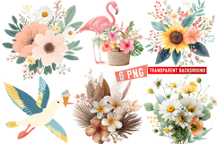 Summer png,Summer Clipart png,Whismcal Summer Spring Clipart Product Image 1