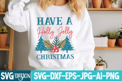 Have a Holly Jolly Christmas SVG Cut File,Christmas SVG Product Image 1