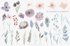 Watercolor Floral Clipart - Hazy Fields - Free Design of The Week Product Image 5