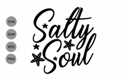 Salty Soul Svg, Summer Svg, Beach Svg, Summer Beach Svg. Product Image 1