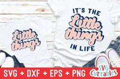 Mommy and Me SVG| It's The Little Things | Shirt Design Product Image 3