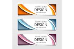 Abstract Web banner design background or header Templates Product Image 1