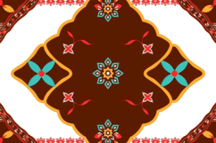 Arabic Floral Background Product Image 1