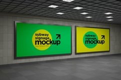 Subway Two Signage Mockup Product Image 1