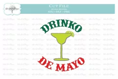 Drinko de Mayo - Cinco de Mayo Margarita - SVG DXF PNG Product Image 1