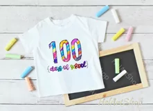 100 days of school png, sublimation design, School png Product Image 2