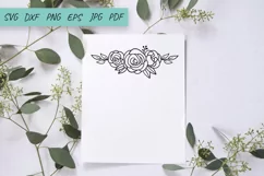 Rose Flower SVG, DXF, EPS, PNG Product Image 2