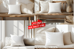 Pillow Mocku |Spring Pillow Mockup | Floral Cushion Mockup Product Image 1