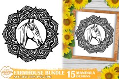 Farmhouse Bundle Mandala, Mandala Bundle, Farmhouse Svg Png Product Image 5