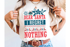 Dear Santa I Regret Nothing SVG| Christmas SVG Design Product Image 4