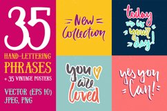 35 Hand Lettering Phrases &amp; Posters Product Image 1