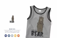 Can't Bear It SVG | Funny Bear SVG | Teen SVG Product Image 1