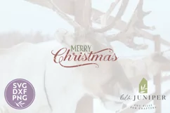 Merry Christmas SVG Files, Vintage Farmhouse SVG Product Image 2