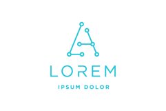 Letter LA Connect logo vector illustration Product Image 1