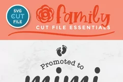 Mimi svg - a promoted to mimi grandma svg for crafters Product Image 3