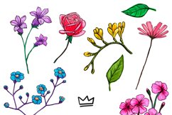 Drawn Flower Patterns and Elements Product Image 20