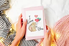 I Love You Print | Valentine's Day Sublimation | Balloons Product Image 5