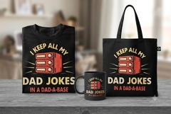 I Keep All My Dad Jokes PNG | Funny Dad Father’s Day Design Product Image 1