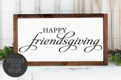 Happy Friendsgiving SVG |Fall and Thanksgiving Cut File Product Image 1