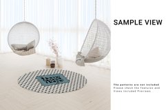 3 Types of Carpets in Living Room Mockup Set Product Image 4