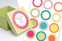 Summer Colors Round Labels 2.5 in for A4 and US Letter Product Image 1