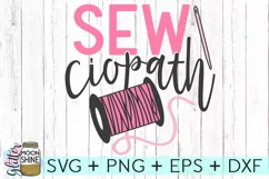 Sewciopath Sewing SVG DXF PNG EPS Cutting File Product Image 1