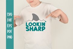 Lookin Sharp svg / Shark svg / Boy svg Product Image 1