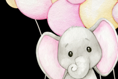 elephant clipart, watercolor baby elephants illustration, cu Product Image 4