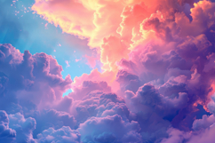 Colorful Clouds Background Wallpaper Product Image 1