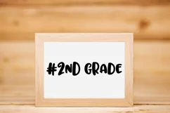 #2nd Grade SVG Cut File - Back to School DXF EPS PNG JPG Product Image 3