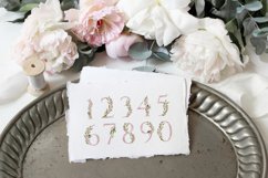 Olive Wedding Botanical Numbers Table modern wedding numbers Product Image 8