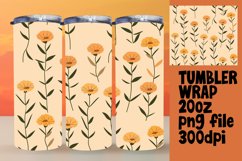 Watercolor Boho Blossom Paradise Tumbler Wrap Product Image 1