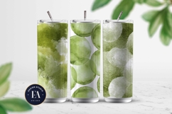 Matcha Green Tea Pattern, Matcha Aesthetic Digital Paper Product Image 2