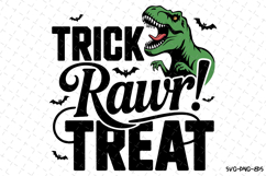 Trick Rawr Treat Svg | Halloween Svg | Svg Cut Files Product Image 1