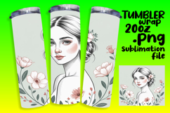 LUXE 20oz Tumbler Wrap Design , Beauty Woman Product Image 1
