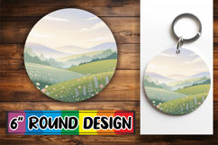Radiant Sublimation Coasters PNG, Spring Product Image 1