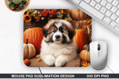 Halloween Dog Mouse Pad Sublimation, Halloween Mouse Pad PNG Product Image 1