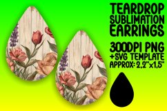 Antique Flower Pattern Earring Selection PNG Product Image 1