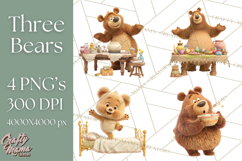 Cozy Cottage Girl Fairy Tale Storybook PNG Clipart Product Image 1