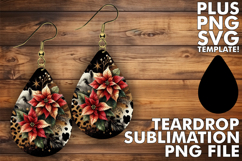 Sweet Teardrop EARRINGS Ideas PNG, Leopard Prints Product Image 1