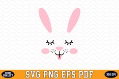 Cute Bunny SVG Sublimation Design | Sublimation Product Image 1