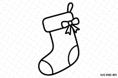 Christmas sock Svg | Christmas Svg | Svg Cut Files Product Image 1