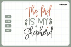 Christian Quote SVG - Faith Saying | The Lord Is My Shepherd Product Image 3