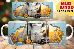 Floral Fantasy on Mug Wraps: Sublimation Joy Product Image 1